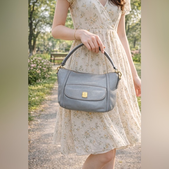 MCM Handbags - MCM Pebbled Leather Hobo / Shoulder Two Way Bag